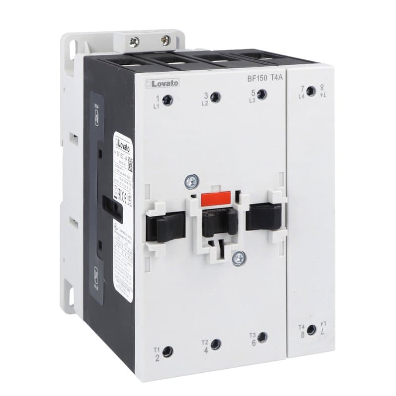 Lovato Electric BF150T4A024 BF150T4A024 Lovato - Four-pole contactor, IEC operating current Ith (AC1) = 165A, AC coil 50/60Hz, 24VAC Lovato Electric BF150T4A024 BF150T4A024 Lovato - Four-pole contactor, IEC operating current Ith (AC1) = 165A, AC coil 50/60Hz, 24VAC