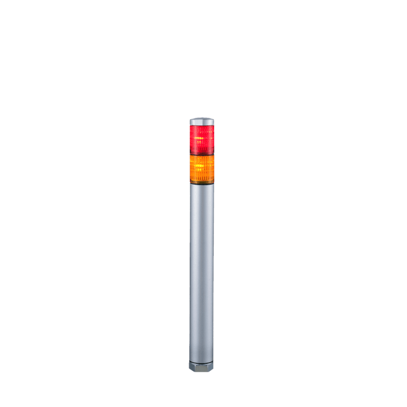 Patlite MP-202-RY 30mm 2-Tier LED Signal Tower, 24V AC/DC, Direct Mount, Silver Body, LED: Red, Amber Patlite MP-202-RY 30mm 2-Tier LED Signal Tower, 24V AC/DC, Direct Mount, Silver Body, LED: Red, Amber