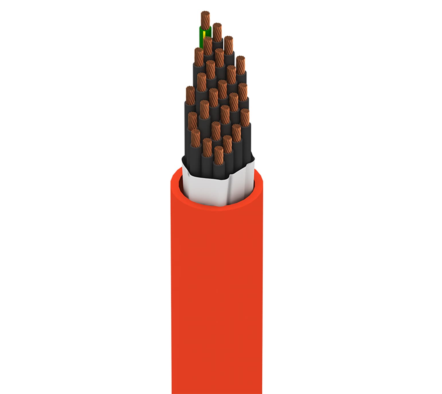 Belden 7129W 0031000 MachFlex™ for High Flex, 24+1G Conductor 16AWG (168(7x24) x38) Bare Copper, PVC-NYL Insulation, TPE Outer Jacket, 1000V WTTC, 600V TC-ER, Orange, Reel, 1,000 ft Belden 7129W 0031000 MachFlex™ for High Flex, 24+1G Conductor 16AWG (168(7x24) x38) Bare Copper, PVC-NYL Insulation, TPE Outer Jacket, 1000V WTTC, 600V TC-ER, Orange, Reel, 1,000 ft