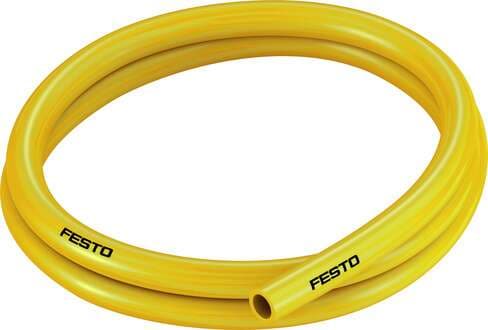 Festo 558304 plastic tubing PUN-H-16X2,5-GE Approved for use in food processing (hydrolysis resistant) Outside diameter: 16 mm, Bending radius relevant for flow rate: 88 mm, Inside diameter: 11 mm, Min. bending radius: 38 mm, Tubing characteristics: Suitable for energ Festo 558304 plastic tubing PUN-H-16X2,5-GE Approved for use in food processing (hydrolysis resistant) Outside diameter: 16 mm, Bending radius relevant for flow rate: 88 mm, Inside diameter: 11 mm, Min. bending radius: 38 mm, Tubing characteristics: Suitable for energ