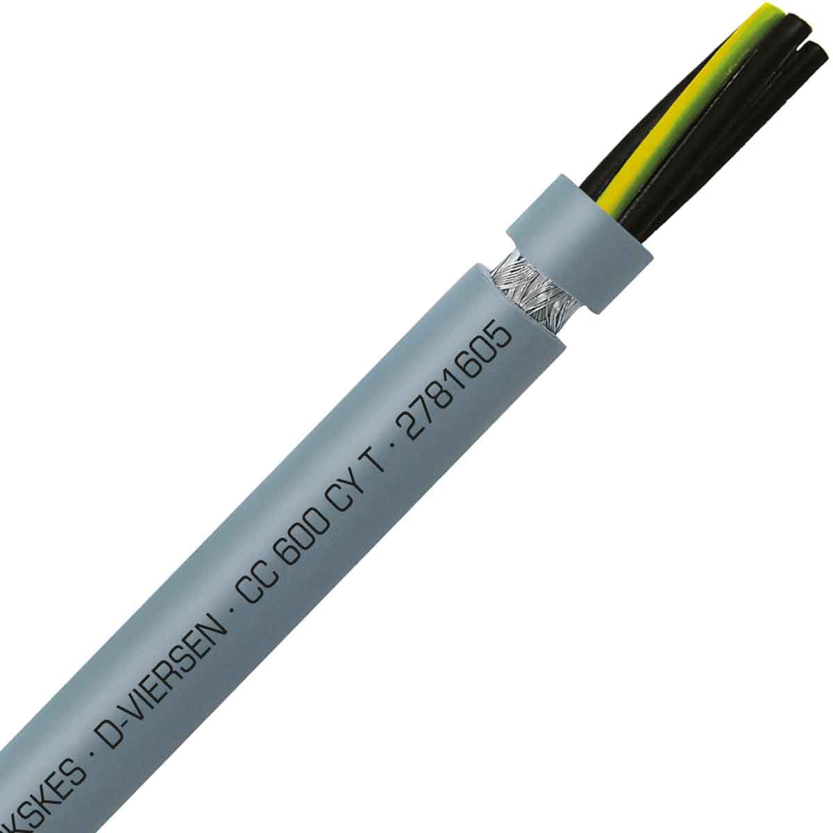 SAB 2781605 CC 600 CY T - 16 AWG/5c, shielded PVC flexible control cable, UL, CSA, CE, RoHS SAB 2781605 CC 600 CY T - 16 AWG/5c, shielded PVC flexible control cable, UL, CSA, CE, RoHS