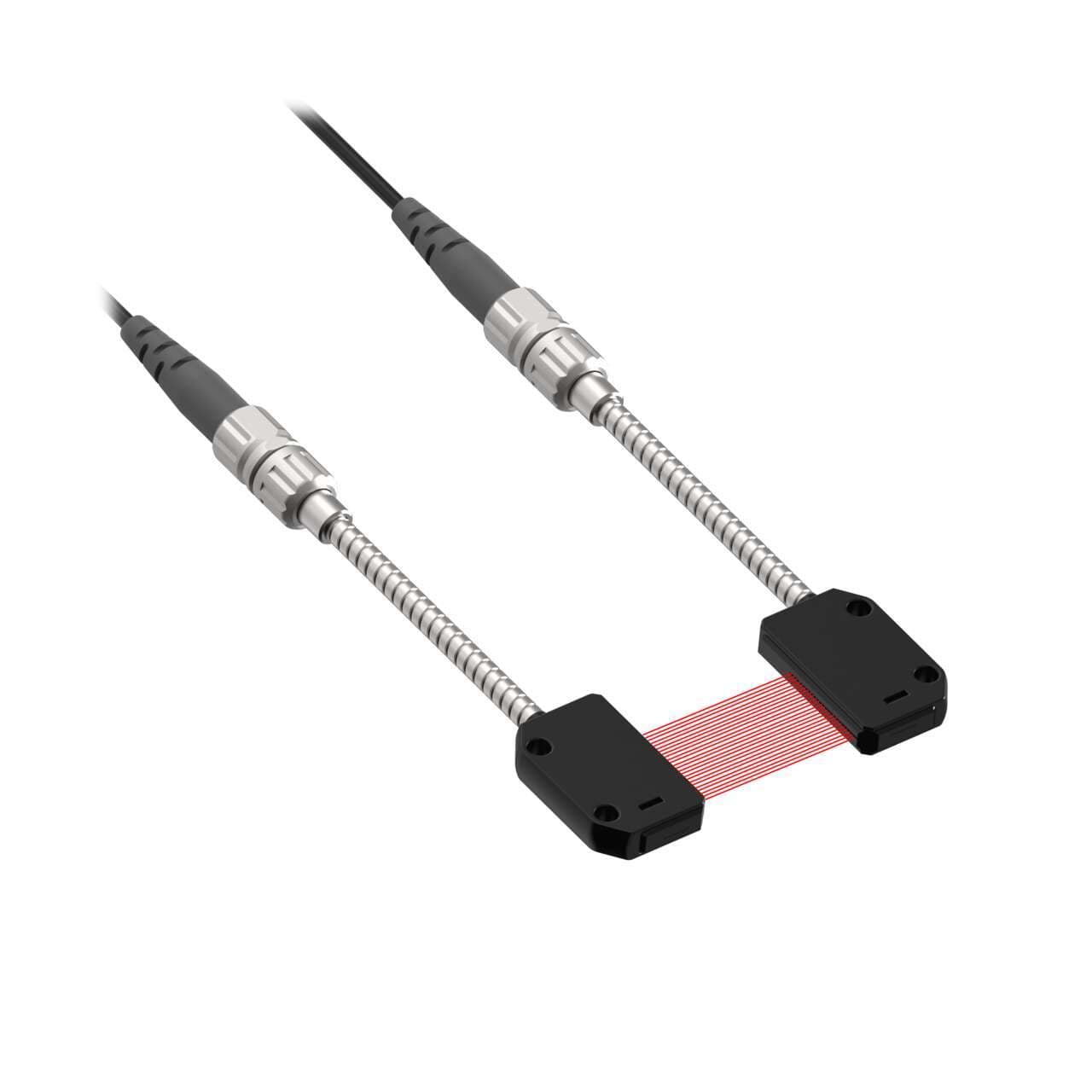 Banner PGIRS66U-15 Plastic Fiber Group Array: Opposed Mode; 15 mm Fiber Array 59X 0.25 mm Core; Die Cast Rectangular Housing with Coupled 2 m 1.5 mm Core Diameter Plastic Fiber; Free Cut Banner PGIRS66U-15 Plastic Fiber Group Array: Opposed Mode; 15 mm Fiber Array 59X 0.25 mm Core; Die Cast Rectangular Housing with Coupled 2 m 1.5 mm Core Diameter Plastic Fiber; Free Cut