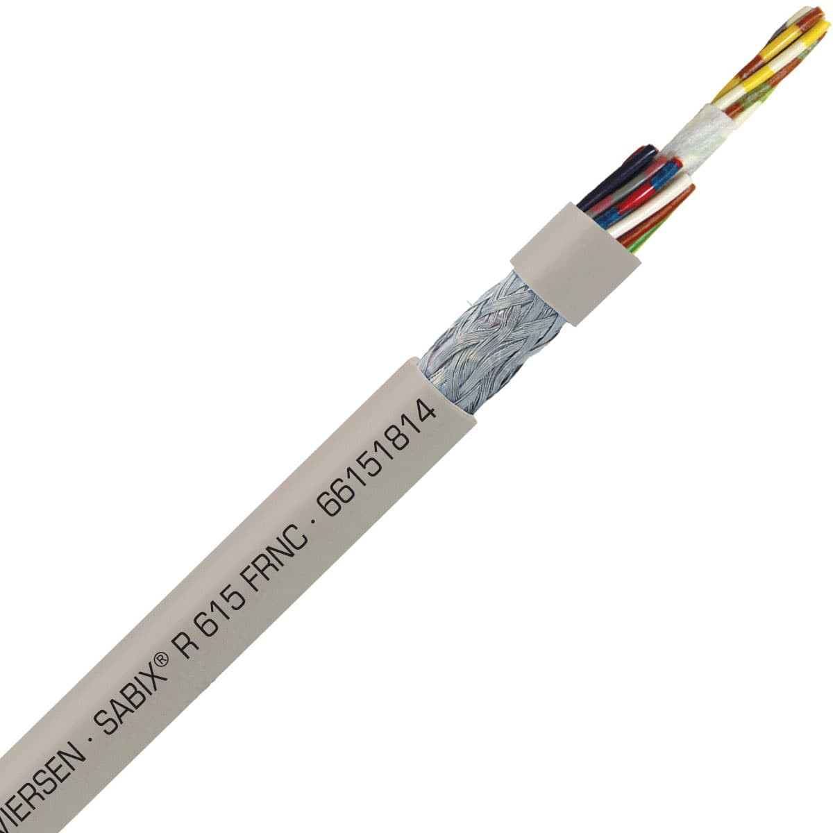 SAB 66151814 SABIX R 615 FRNC - 26 AWG/18c, shielded halogen-free flame retardant rail data cable, CE, RoHS SAB 66151814 SABIX R 615 FRNC - 26 AWG/18c, shielded halogen-free flame retardant rail data cable, CE, RoHS