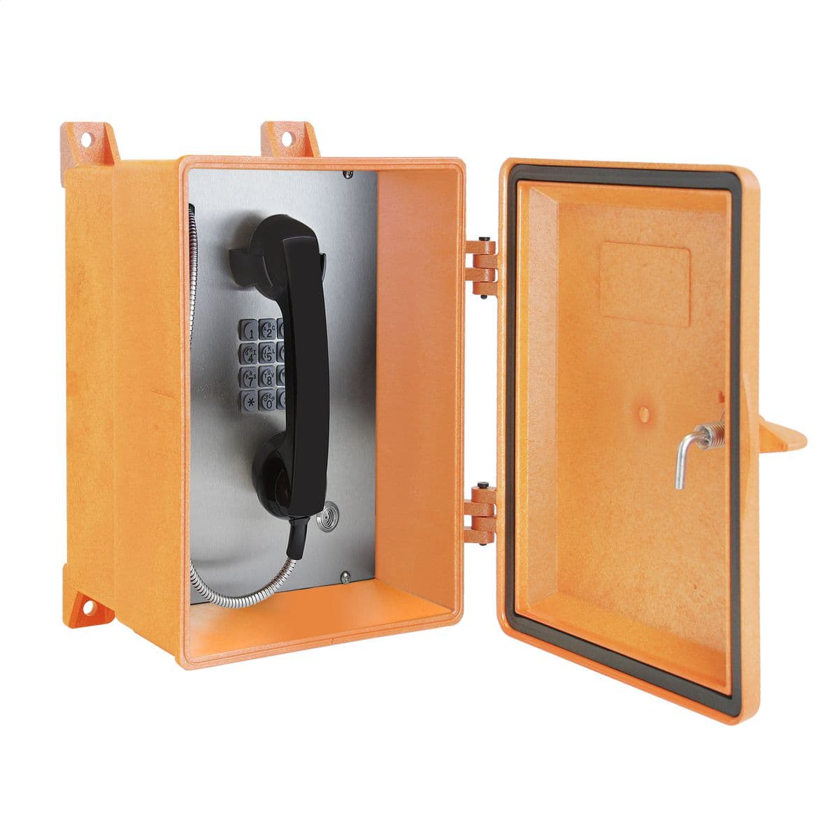 Hubbell 354-001ORAC Model 354-001 Series NEMA 4X Telephones are designed for use in extreme weather conditions where temperature and moisture are a concern. They are ideal for use in areas that require a direct water spray (hose-down) for cleaning purposes or where a non-cor Hubbell 354-001ORAC Model 354-001 Series NEMA 4X Telephones are designed for use in extreme weather conditions where temperature and moisture are a concern. They are ideal for use in areas that require a direct water spray (hose-down) for cleaning purposes or where a non-cor