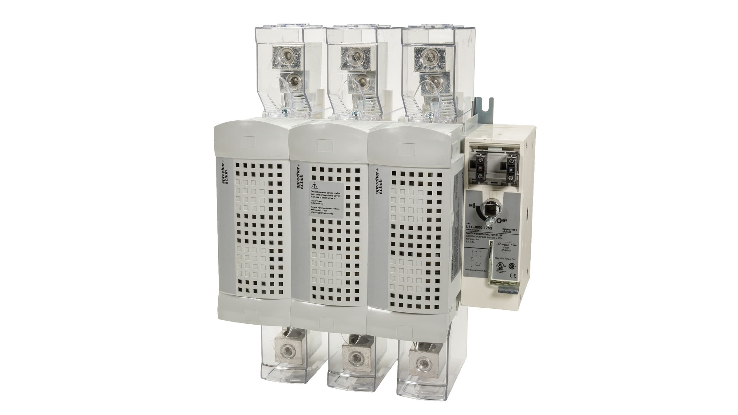 Sprecher + Schuh L11-J400-1753 Sprecher + Schuh L11-J400-1753 - L11 UL98 Disconnect Switch, Class J Fuses, 400A, 3-Pole, Open Type Sprecher + Schuh L11-J400-1753 Sprecher + Schuh L11-J400-1753 - L11 UL98 Disconnect Switch, Class J Fuses, 400A, 3-Pole, Open Type