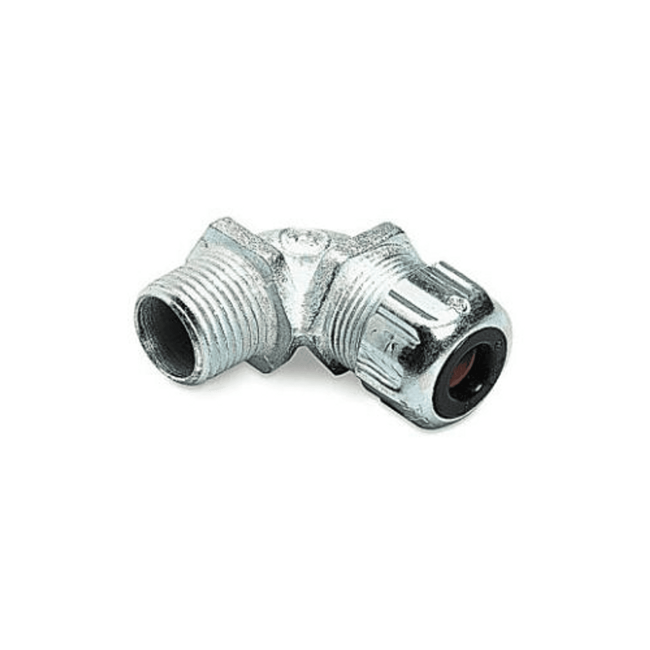 Thomas & Betts 2268 1/2" NPT, 0.25 to 0.375" Cord, 19/32" Throat Diameter, Metallic Malleable Iron, Liquid Tight, 90D, Strain Relief Cord Connector (50 per Outer Pack) Thomas & Betts 2268 1/2" NPT, 0.25 to 0.375" Cord, 19/32" Throat Diameter, Metallic Malleable Iron, Liquid Tight, 90D, Strain Relief Cord Connector (50 per Outer Pack)