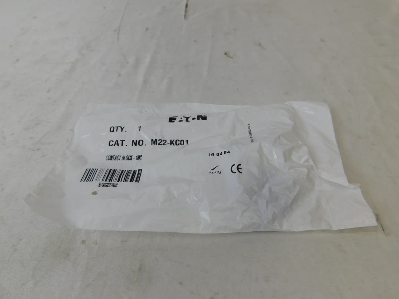 Eaton M22-KC01 M22-KC01 Eaton - Eaton M22 pushbutton contact block, M22 Palm Switch contact block, 22.5 mm, Screw, Black, NC, IP66, NEMA 4X, 13 Eaton M22-KC01 M22-KC01 Eaton - Eaton M22 pushbutton contact block, M22 Palm Switch contact block, 22.5 mm, Screw, Black, NC, IP66, NEMA 4X, 13