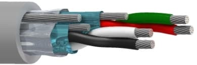 Belden 8723MN 0081000 SpaceMaker™, 2 Pair 22AWG (19x34) Tinned Copper, PO Insulation, Individual Beldfoil® Shield, PVC Outer Jacket, AWM 2937, Gray Belden 8723MN 0081000 SpaceMaker™, 2 Pair 22AWG (19x34) Tinned Copper, PO Insulation, Individual Beldfoil® Shield, PVC Outer Jacket, AWM 2937, Gray