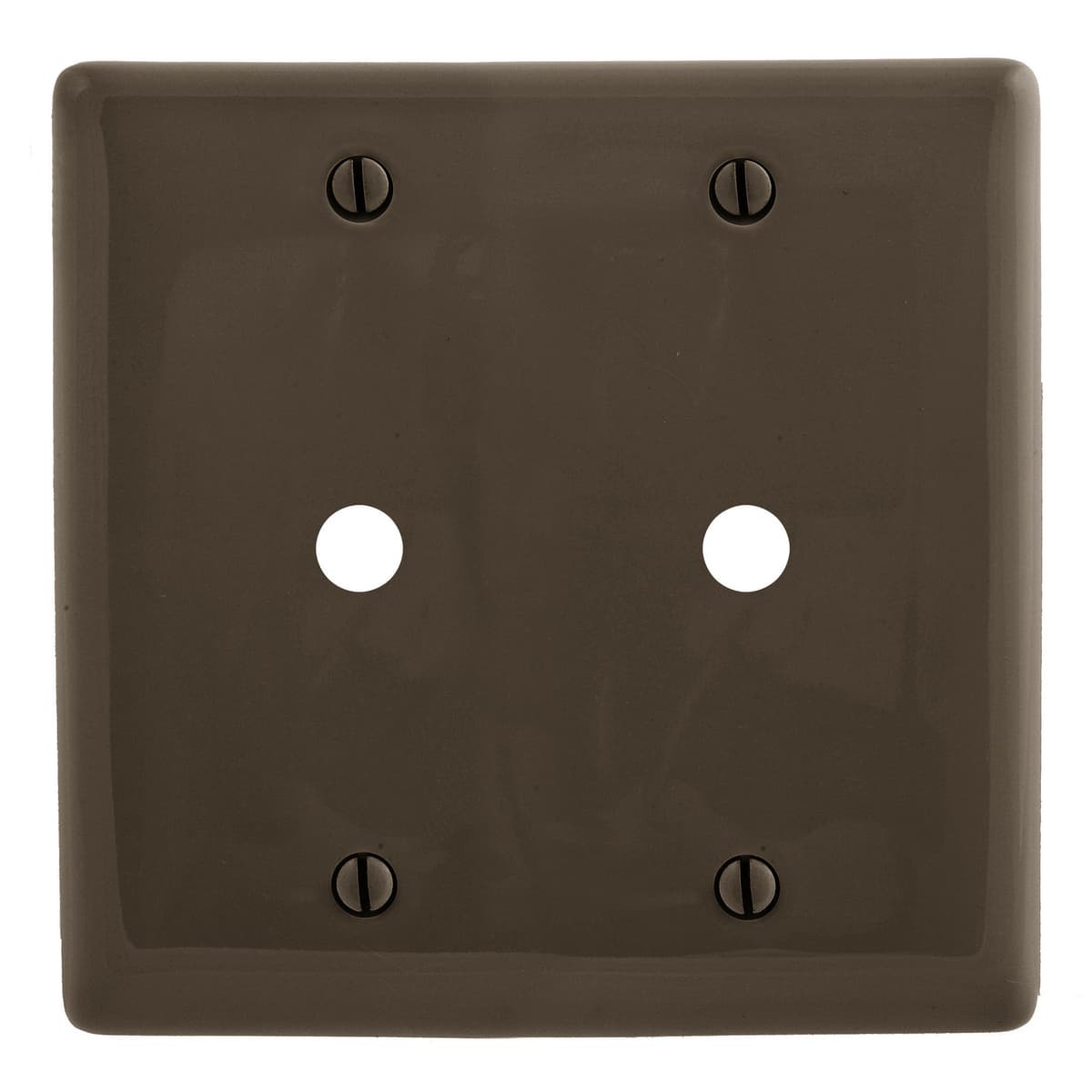 Hubbell NP21 Wallplates, Nylon, 2-Gang, 2) .406" Opening, Brown  ; Reinforcement ribs for extra strength ; High-impact, self-extinguishing nylon material ; Captive screw feature holds mounting screw in place ; Standard Size is 1/8" larger to give you extra coverage to Hubbell NP21 Wallplates, Nylon, 2-Gang, 2) .406" Opening, Brown  ; Reinforcement ribs for extra strength ; High-impact, self-extinguishing nylon material ; Captive screw feature holds mounting screw in place ; Standard Size is 1/8" larger to give you extra coverage to