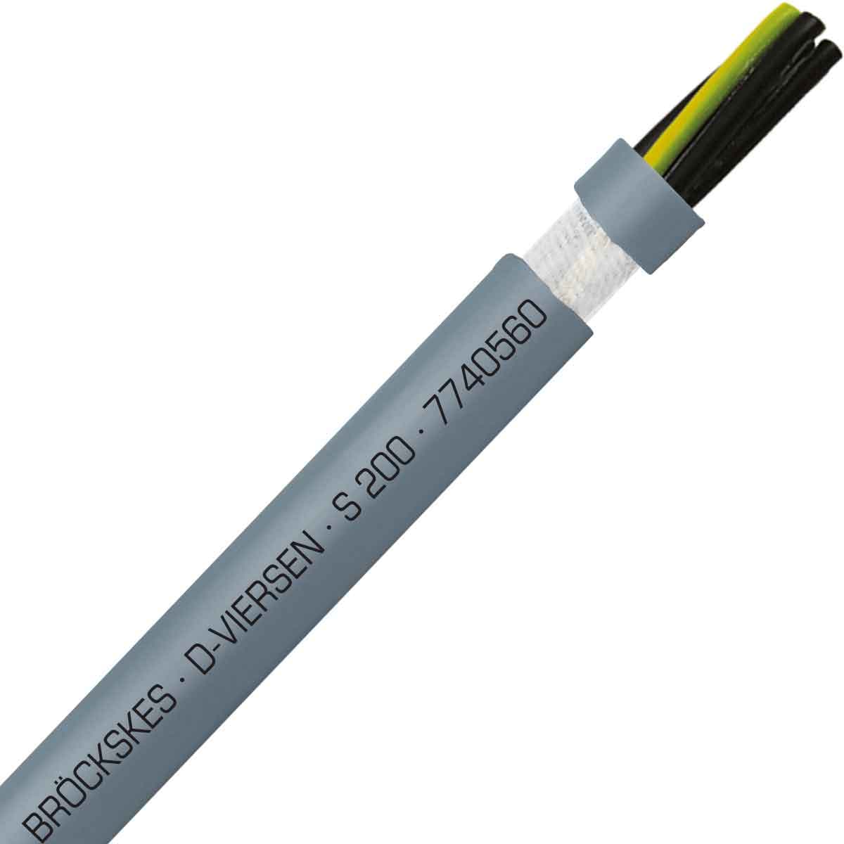 SAB 7740560 S 200 - 10 AWG/5c, halogen free continuous flex oil resistant data & control cable, CE, RoHS SAB 7740560 S 200 - 10 AWG/5c, halogen free continuous flex oil resistant data & control cable, CE, RoHS