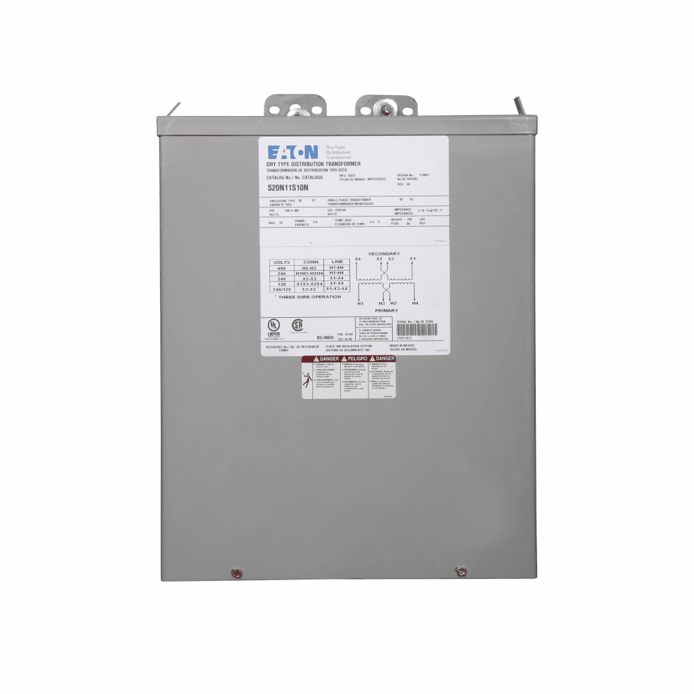 Eaton S12N12E15N S12N12E15N Eaton - Eaton General purpose encapsulated transformer, EP, aluminum, NEMA 3R, 180, 60 Hz, single-phase, 120 V, 120 V, NONE, 115 °C rise, 15 KVA, indoor-outdoor, 77A Eaton S12N12E15N S12N12E15N Eaton - Eaton General purpose encapsulated transformer, EP, aluminum, NEMA 3R, 180, 60 Hz, single-phase, 120 V, 120 V, NONE, 115 °C rise, 15 KVA, indoor-outdoor, 77A