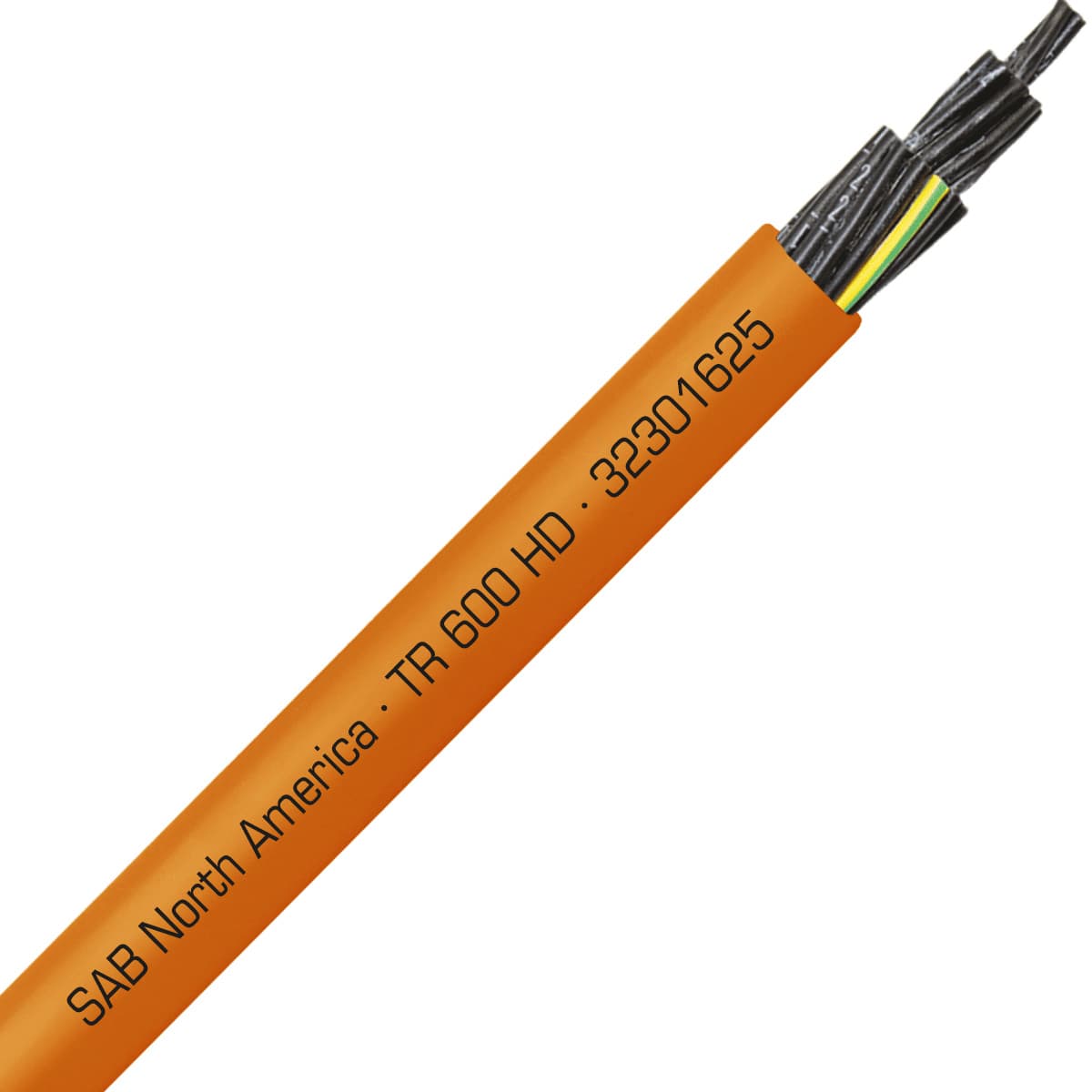 SAB 32301625 TR 600 HD - 16 AWG/25c, oil resistant heavy duty flexible exposed run orange TPE tray cable, UL, CSA, CE, RoHS SAB 32301625 TR 600 HD - 16 AWG/25c, oil resistant heavy duty flexible exposed run orange TPE tray cable, UL, CSA, CE, RoHS