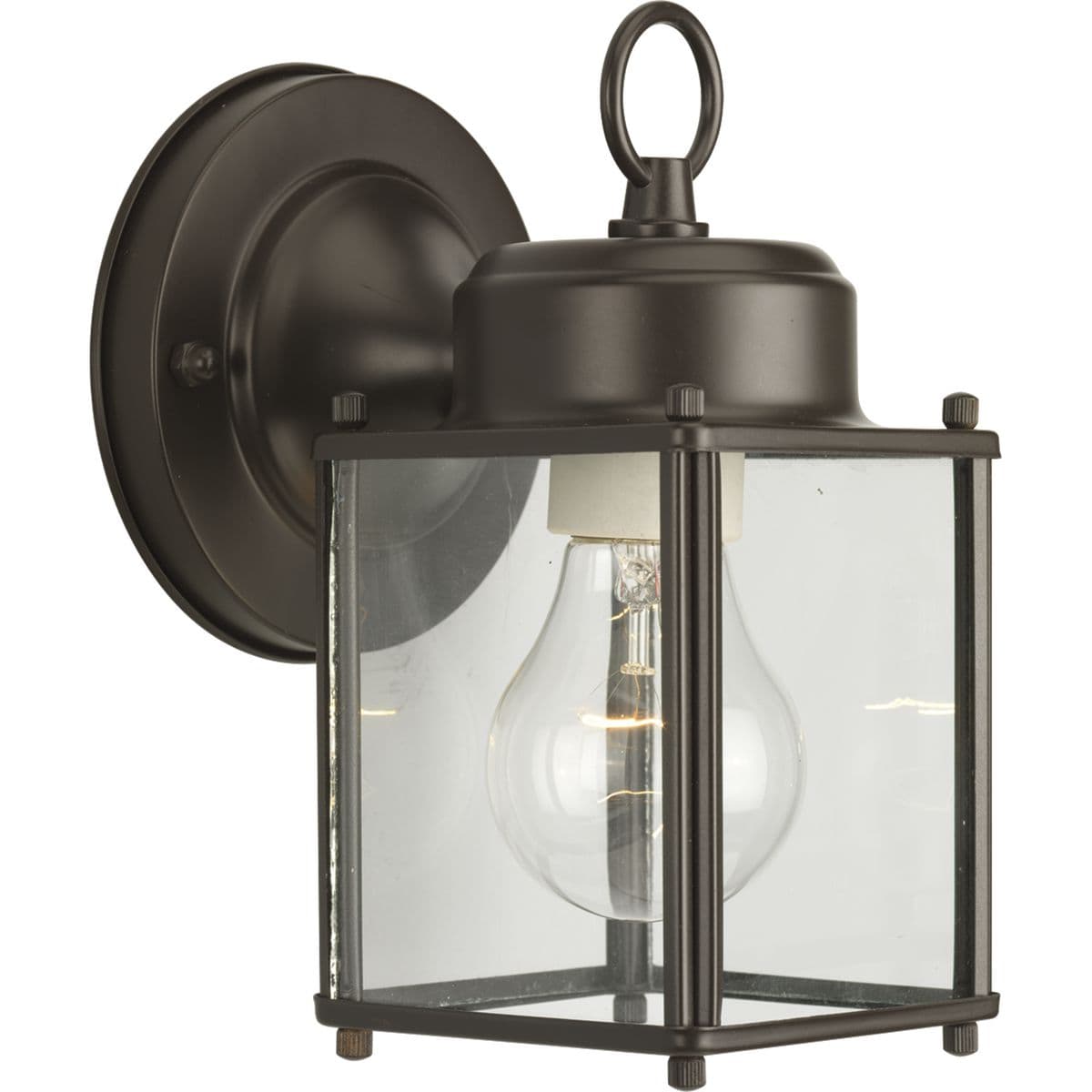 Hubbell HS71001-125 Add instant curb appeal to your home with this tasteful one-light small wall lantern. Clear flat glass panels are outlined in a classic Bronze finish to allow for optimal light output. ; Bronze finish ; Clear flat glass panels ; Easy way to add curb appe Hubbell HS71001-125 Add instant curb appeal to your home with this tasteful one-light small wall lantern. Clear flat glass panels are outlined in a classic Bronze finish to allow for optimal light output. ; Bronze finish ; Clear flat glass panels ; Easy way to add curb appe