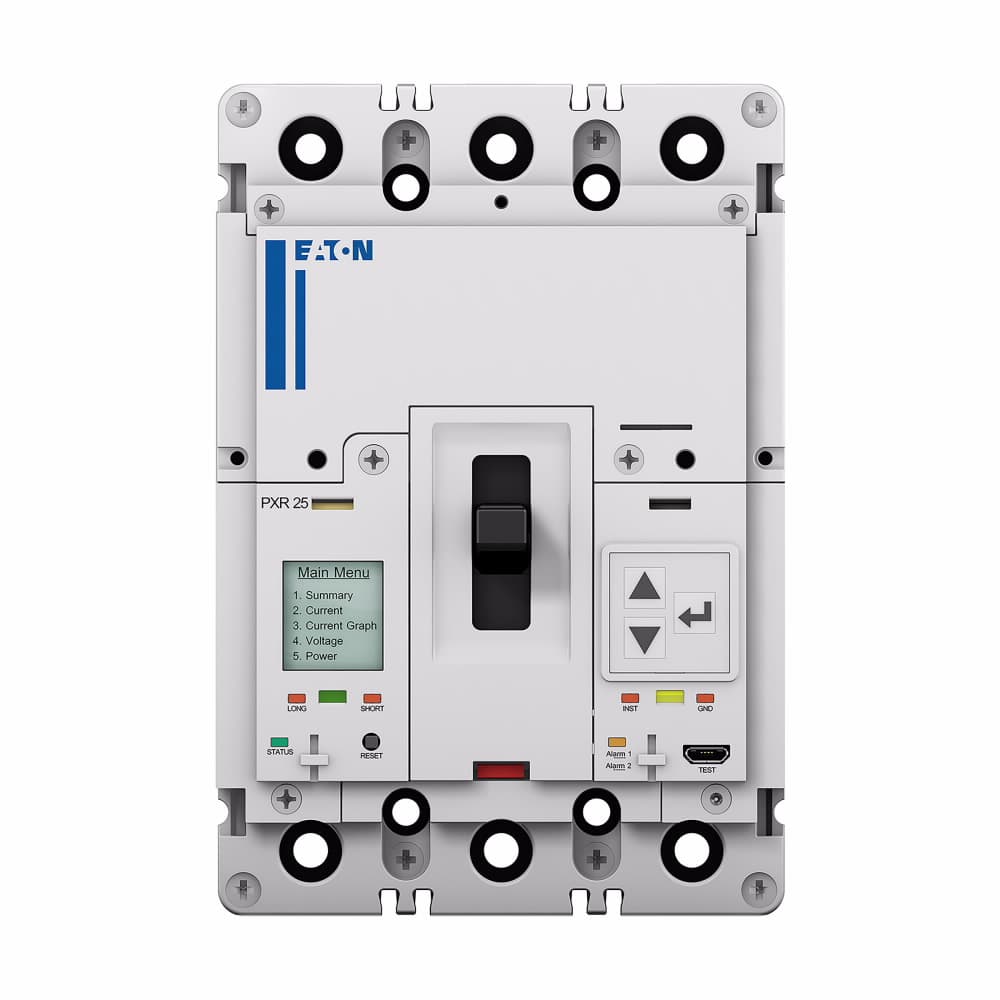 Eaton PDG24G0060P3MJ Eaton Power Defense molded case circuit breaker, Globally Rated, Frame 2, Four Pole (100% N), 60A, 35kA/480V, PXR25 LSIG w/ Modbus RTU and Relays, Standard Line and Load (PDG2X4T100) Eaton PDG24G0060P3MJ Eaton Power Defense molded case circuit breaker, Globally Rated, Frame 2, Four Pole (100% N), 60A, 35kA/480V, PXR25 LSIG w/ Modbus RTU and Relays, Standard Line and Load (PDG2X4T100)