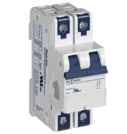 Altech Corp. 2C3UR Supplementary Protector 3A, 2 Pole, 480Y/277V AC, C Trip, UL1077 Altech Corp. 2C3UR Supplementary Protector 3A, 2 Pole, 480Y/277V AC, C Trip, UL1077