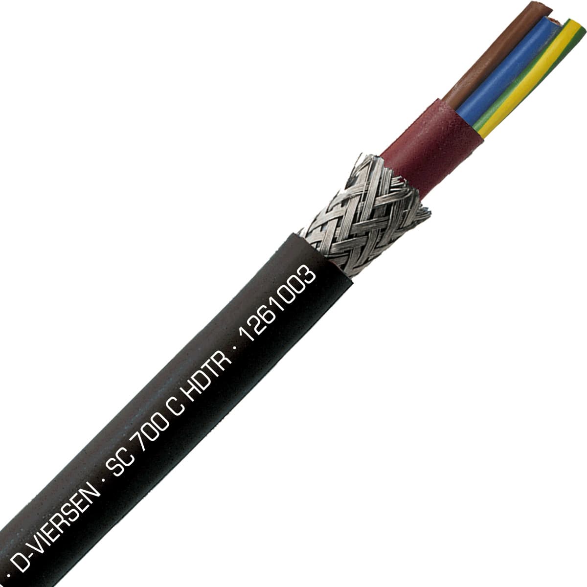 SAB 1261003 SC 700 C HDTR - 10 AWG/3c, shielded halogen-free high temperature silicone cable, UL, CSA, CE, RoHS SAB 1261003 SC 700 C HDTR - 10 AWG/3c, shielded halogen-free high temperature silicone cable, UL, CSA, CE, RoHS