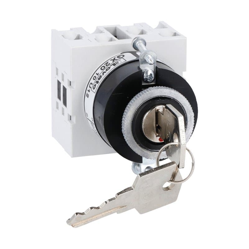 Lovato Electric GX2003U12 GX2003U12 Lovato - Rotary cam switch GX series, ON-OFF spring return switch 3 poles 20A, for front mounting without front plate with key operation for hole dia: 22mm fixing Lovato Electric GX2003U12 GX2003U12 Lovato - Rotary cam switch GX series, ON-OFF spring return switch 3 poles 20A, for front mounting without front plate with key operation for hole dia: 22mm fixing