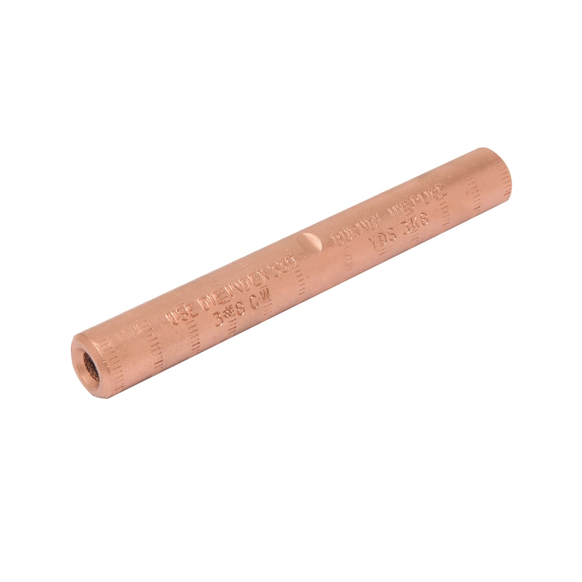 Hubbell YCS25 CU loop splice connector designed to withstand jumper loop tensile and vibration stresses up to 60 percentage RBS, -3/8 IN L. ; Features: Loop HYSPLICE Connector Designed To Withstand Jumper Loop Tensile And Vibration Stresses, Made Of Pure Copper Tubing Hubbell YCS25 CU loop splice connector designed to withstand jumper loop tensile and vibration stresses up to 60 percentage RBS, -3/8 IN L. ; Features: Loop HYSPLICE Connector Designed To Withstand Jumper Loop Tensile And Vibration Stresses, Made Of Pure Copper Tubing