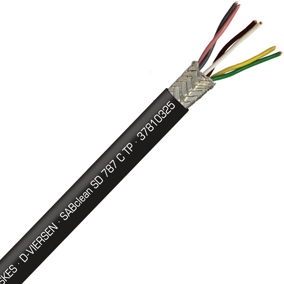 SAB 37810325 SABclean SD 787 C TP - 24 AWG/3pr, continuous flex shielded paired data cable, CE, RoHS SAB 37810325 SABclean SD 787 C TP - 24 AWG/3pr, continuous flex shielded paired data cable, CE, RoHS