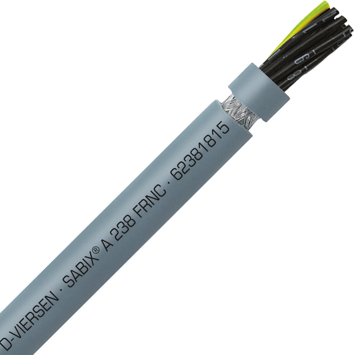 SAB 62381815 SABIX A 238 FRNC - 16 AWG/18c, shielded high temperature flame retardant flexible SABIX control cable, CE, RoHS SAB 62381815 SABIX A 238 FRNC - 16 AWG/18c, shielded high temperature flame retardant flexible SABIX control cable, CE, RoHS