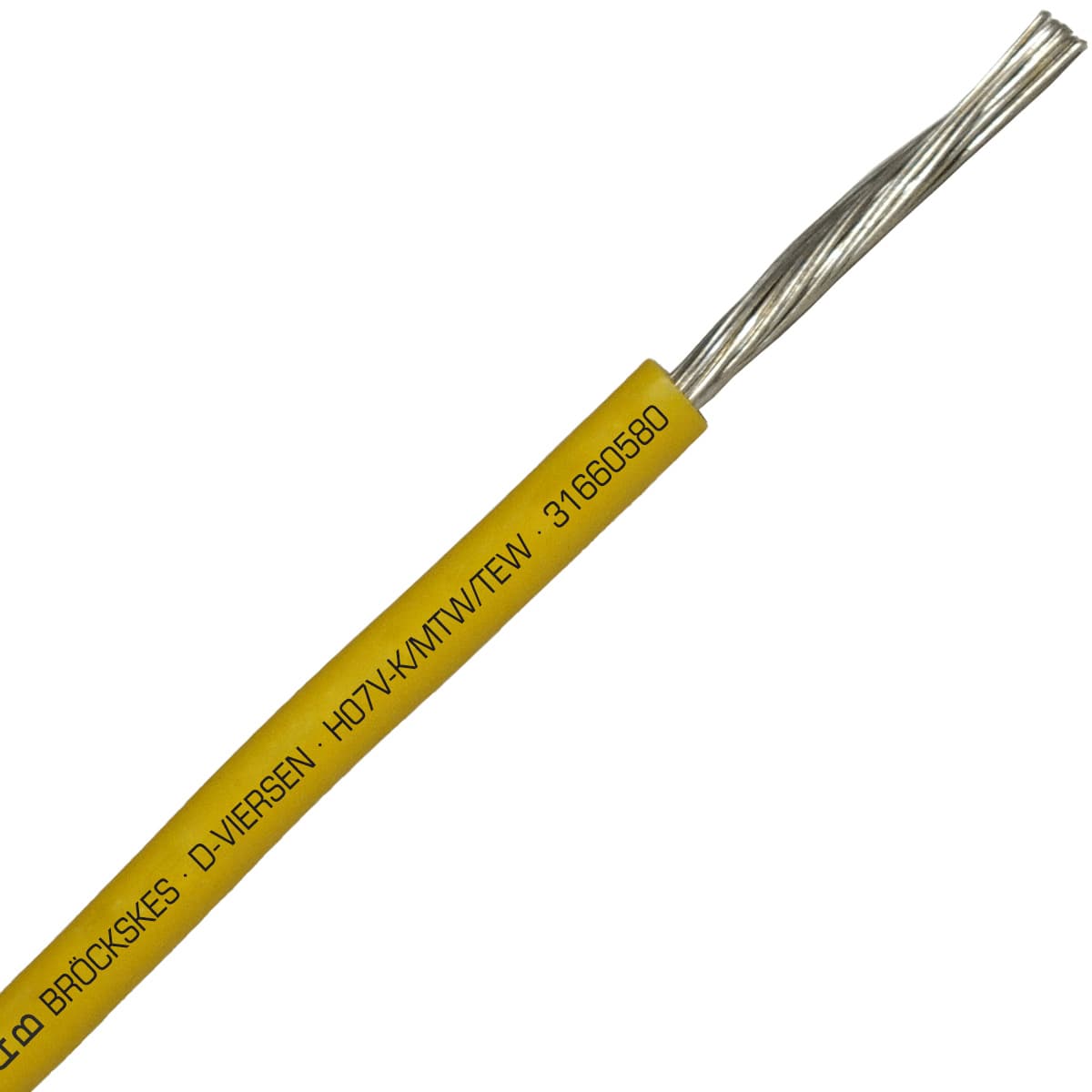 SAB 31660580 H05V-K/MTW/TEW- (UL/CSA/CE) - 18 AWG hook-up wire, Yellow SAB 31660580 H05V-K/MTW/TEW- (UL/CSA/CE) - 18 AWG hook-up wire, Yellow