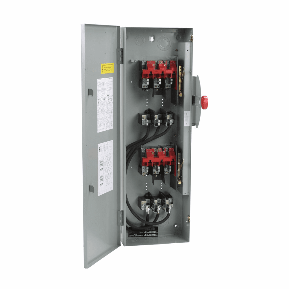 Eaton DT363FGK DT363FGK Eaton - Eaton Heavy duty double-throw safety switch, 100 A, NEMA 1, Painted steel, Class H fuses, Fusible without neutral, Three-pole, Three-wire, K-series, 600 V Eaton DT363FGK DT363FGK Eaton - Eaton Heavy duty double-throw safety switch, 100 A, NEMA 1, Painted steel, Class H fuses, Fusible without neutral, Three-pole, Three-wire, K-series, 600 V