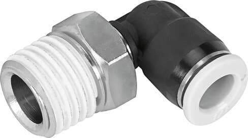 Festo 573061 push-in L-fitting QBML-1/4-1/4-U Size: Mini, Nominal size: 0,118 ", Type of seal on screw-in stud: coating, Assembly position: Any, Design structure: Push/pull principle Festo 573061 push-in L-fitting QBML-1/4-1/4-U Size: Mini, Nominal size: 0,118 ", Type of seal on screw-in stud: coating, Assembly position: Any, Design structure: Push/pull principle