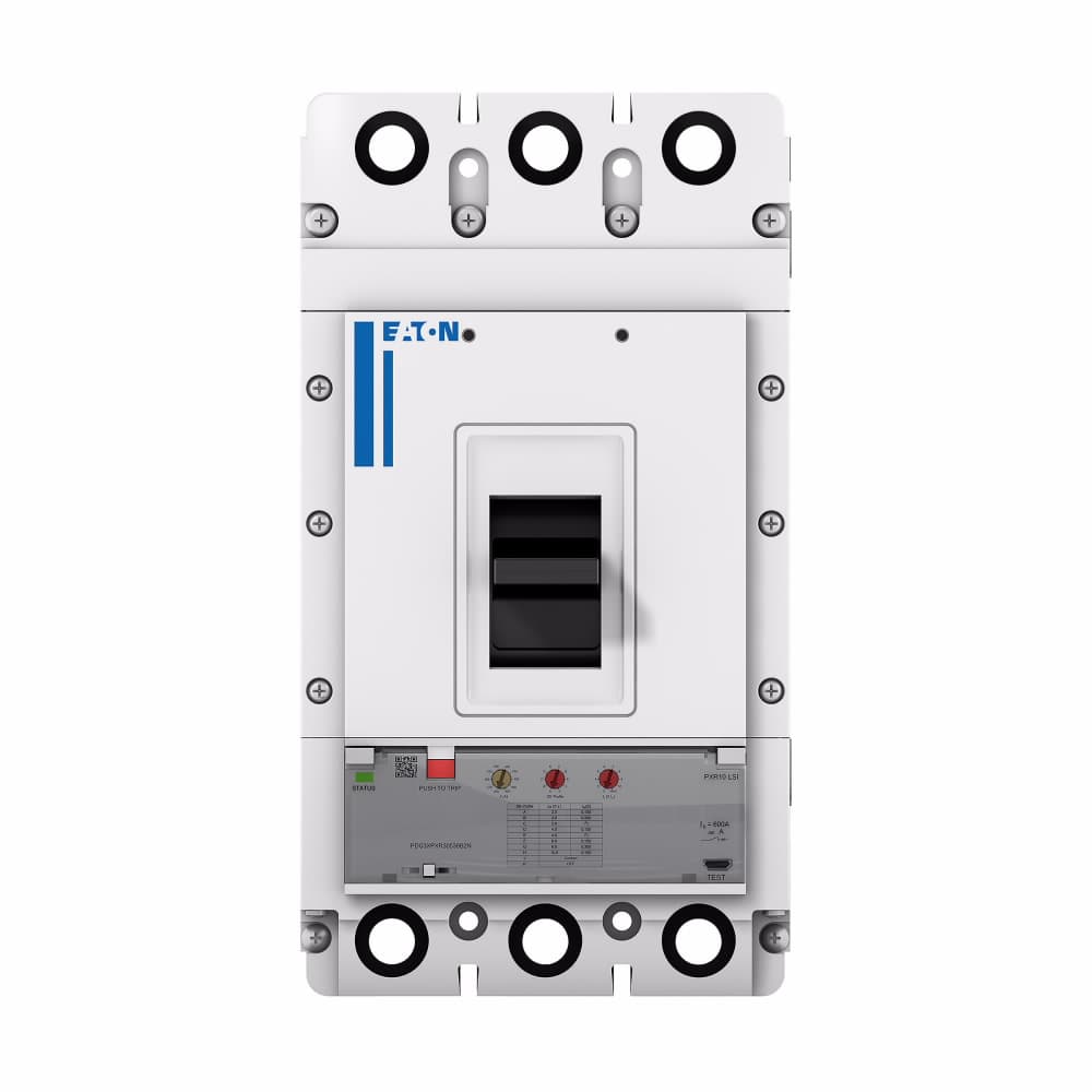 Eaton PDG32M0600B2NK Eaton Power Defense molded case circuit breaker, Globally Rated, Frame 3, Two Pole, 600A, 65kA/480V, PXR10 LSI TU, Standard Terminals Line Only (PDG3X2TA632) Eaton PDG32M0600B2NK Eaton Power Defense molded case circuit breaker, Globally Rated, Frame 3, Two Pole, 600A, 65kA/480V, PXR10 LSI TU, Standard Terminals Line Only (PDG3X2TA632)