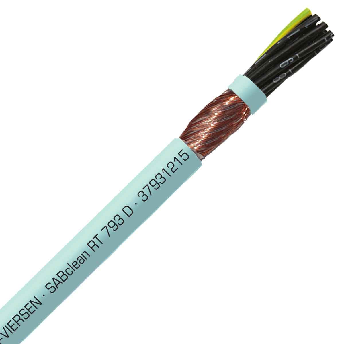SAB 37931215 SABclean RT 793 D - 16 AWG/12c, TPE clean room shielded torsional cable, ±360° torsion SAB 37931215 SABclean RT 793 D - 16 AWG/12c, TPE clean room shielded torsional cable, ±360° torsion