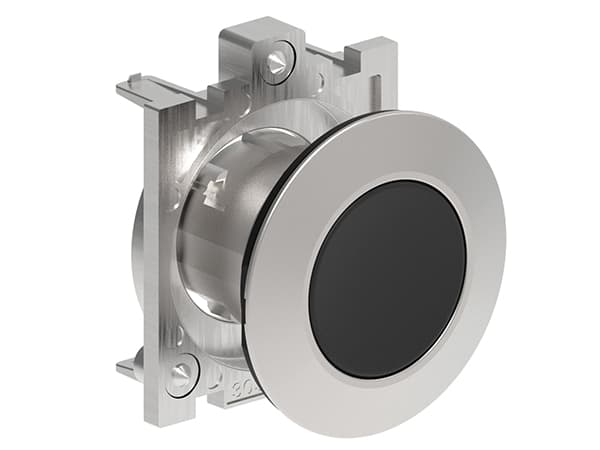 Lovato Electric LPFB102 LPFB102 Lovato - Pushbutton actuator, spring return dia: 30mm Platinum series flat metal, flush, black Lovato Electric LPFB102 LPFB102 Lovato - Pushbutton actuator, spring return dia: 30mm Platinum series flat metal, flush, black