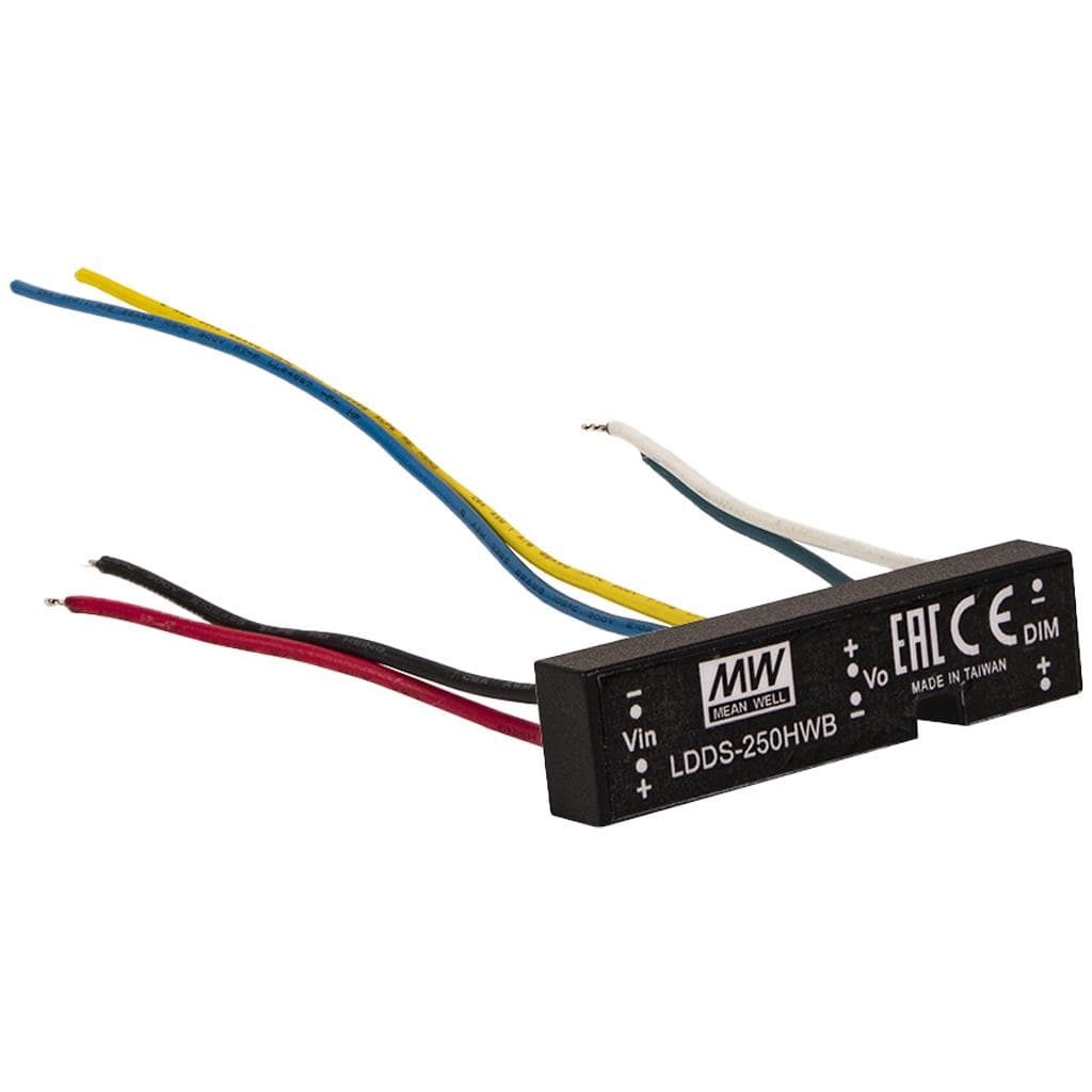 MEAN WELL LDDS-700HW DC-DC Step down LED driver Constant Current (CC); Wide Input 12-56Vdc; Output 2-45Vdc at 0.7A; Wire style; remote ON/OFF MEAN WELL LDDS-700HW DC-DC Step down LED driver Constant Current (CC); Wide Input 12-56Vdc; Output 2-45Vdc at 0.7A; Wire style; remote ON/OFF