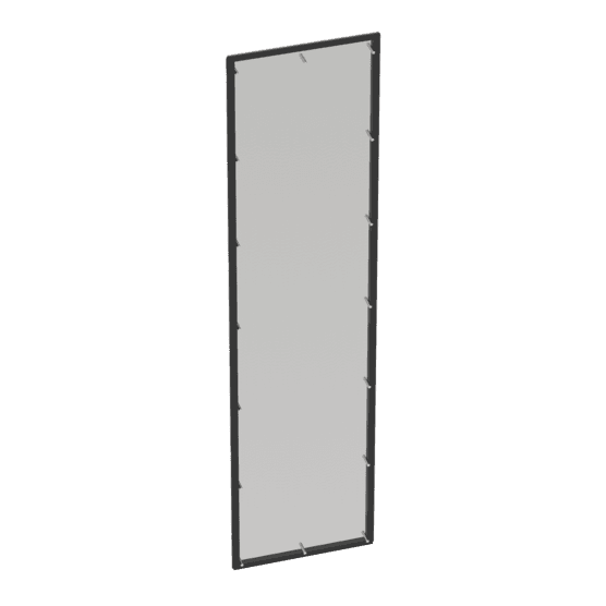 Hoffman AU7218FEPSS Universal Free-Stand Flat End Plate, 72.13x18.11, Stainless Steel 304 Hoffman AU7218FEPSS Universal Free-Stand Flat End Plate, 72.13x18.11, Stainless Steel 304