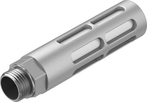Festo 6844 silencer U-1/2-B For reducing noise and avoiding contamination at the exhaust ports of pneumatic components. Assembly position: Any, Operating pressure complete temperature range: 0 - 10 bar, Flow rate to atmosphere: 7500 l/min, Operating medium: Compress Festo 6844 silencer U-1/2-B For reducing noise and avoiding contamination at the exhaust ports of pneumatic components. Assembly position: Any, Operating pressure complete temperature range: 0 - 10 bar, Flow rate to atmosphere: 7500 l/min, Operating medium: Compress