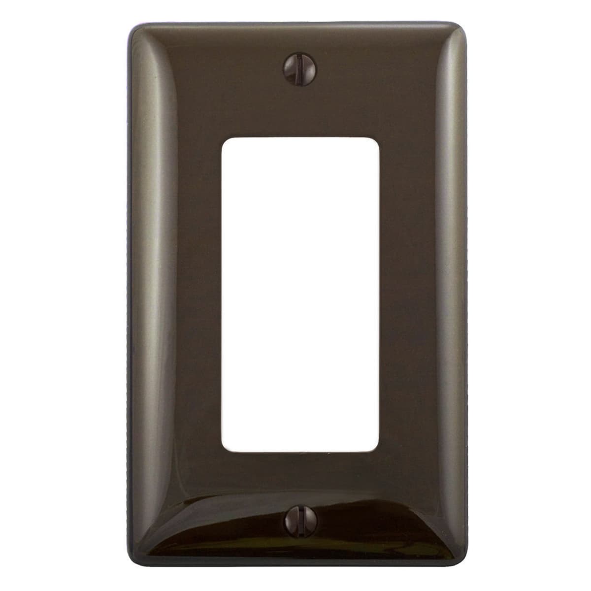 Hubbell NP26 Wallplates and Box Covers, Wallplate, Nylon, 1-Gang, 1) Decorator, Brown. ; Curved corners for improved aesthetics ; Reinforcement ribs for extra strength ; High-impact, self-extinguishing nylon material ; Standard Size is 1/8" larger to give you extra c Hubbell NP26 Wallplates and Box Covers, Wallplate, Nylon, 1-Gang, 1) Decorator, Brown. ; Curved corners for improved aesthetics ; Reinforcement ribs for extra strength ; High-impact, self-extinguishing nylon material ; Standard Size is 1/8" larger to give you extra c