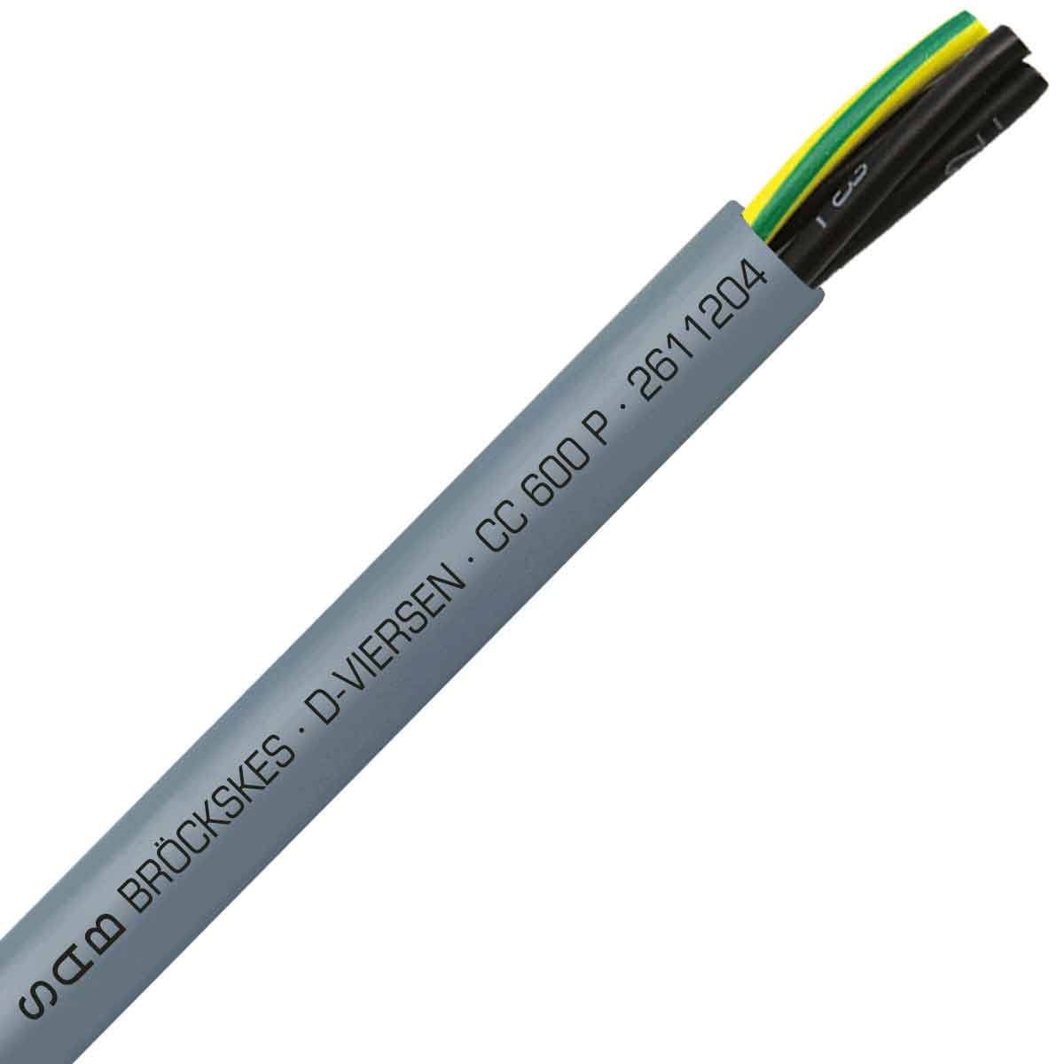 SAB 2611204 CC 600 P - 12 AWG/4c, oil resistant PUR flexible control cable, 600V, UL, CSA, CE, RoHS SAB 2611204 CC 600 P - 12 AWG/4c, oil resistant PUR flexible control cable, 600V, UL, CSA, CE, RoHS