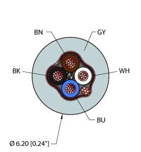 Turck GRY,PVC,4X22,S-FDB,ITC GRY,PVC,4X22,S-FDB,ITC Turck - GRY,PVC,4X22,S-FDB,ITC Instrumentation Tray Cable, Reelfast™ Bulk Cable Turck GRY,PVC,4X22,S-FDB,ITC GRY,PVC,4X22,S-FDB,ITC Turck - GRY,PVC,4X22,S-FDB,ITC Instrumentation Tray Cable, Reelfast™ Bulk Cable