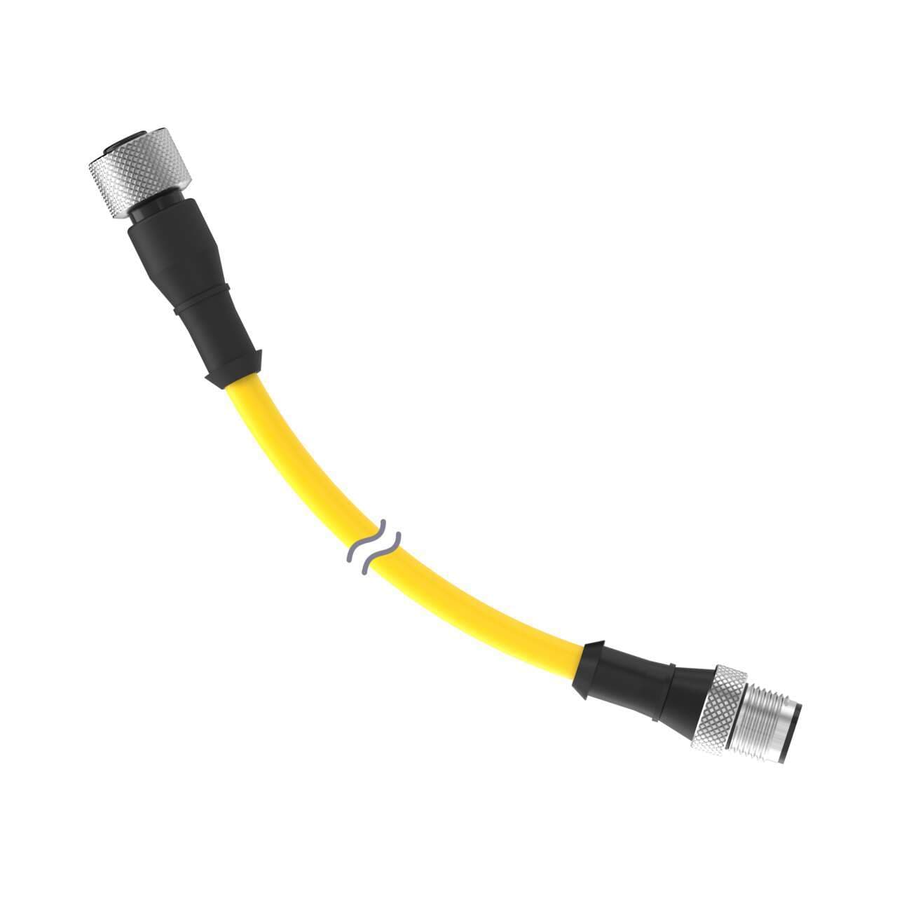 Banner DEE2R-811D Cordset: Double Ended M12; 8-pin Straight Female; 8-pin Straight Male; 3.35 m 8x22 Yellow PVC Jacket; Nickel-Plated Brass Coupling Nuts Banner DEE2R-811D Cordset: Double Ended M12; 8-pin Straight Female; 8-pin Straight Male; 3.35 m 8x22 Yellow PVC Jacket; Nickel-Plated Brass Coupling Nuts