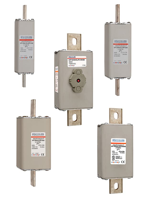 Mersen Z1064508 Z1064508 Mersen Photovoltaic fuse gPV 1500VDC IEC 1500VDC UL Size 1XL 63A With Plain Blades For Clip Mersen Z1064508 Z1064508 Mersen Photovoltaic fuse gPV 1500VDC IEC 1500VDC UL Size 1XL 63A With Plain Blades For Clip