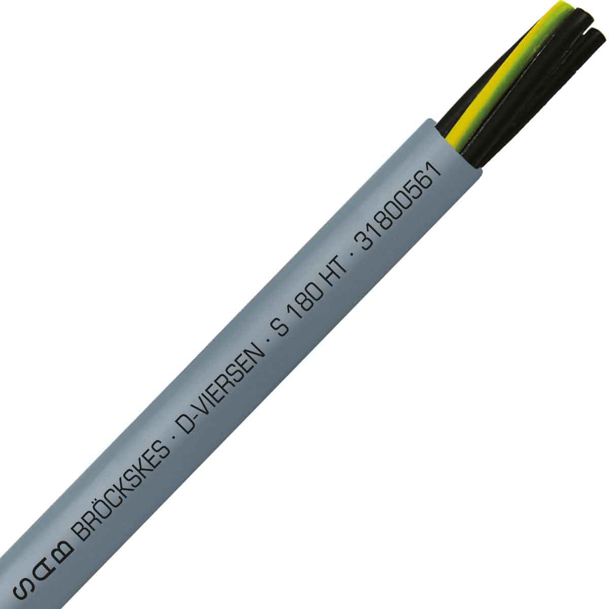 SAB 31800561 S 180 HT - 8 AWG/5c, high temperature continuous flex silicone cable, CE, RoHS SAB 31800561 S 180 HT - 8 AWG/5c, high temperature continuous flex silicone cable, CE, RoHS