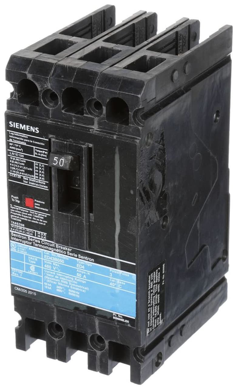 Siemens ED43B050 Siemens ED43B050 Molded Case Breakers (MCCBs) Siemens ED43B050 Siemens ED43B050 Molded Case Breakers (MCCBs)
