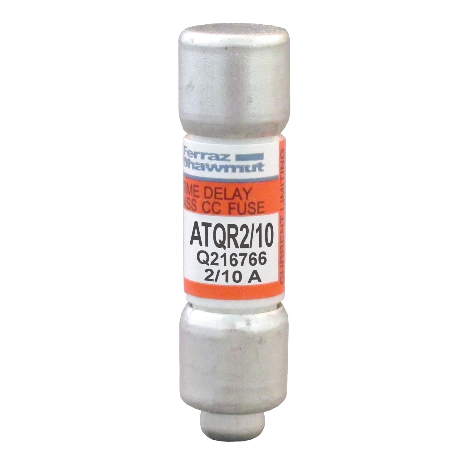 Mersen ATQR2/10 ATQR2/10 Mersen - Fuse ATQR - Class CC - Time-Delay 600VAC 300VDC 0.2A Ferrule Amp-Trap 2000® Mersen ATQR2/10 ATQR2/10 Mersen - Fuse ATQR - Class CC - Time-Delay 600VAC 300VDC 0.2A Ferrule Amp-Trap 2000®