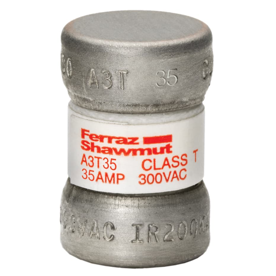 Mersen A3T35 A3T35 Mersen - Fuse A3T - Class T - Fast-Acting 300VAC 160VDC 35A Ferrule Amp-Trap® Mersen A3T35 A3T35 Mersen - Fuse A3T - Class T - Fast-Acting 300VAC 160VDC 35A Ferrule Amp-Trap®