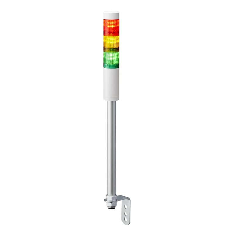 Patlite LR4-302LJNW-RYG 40mm diameter UL CE IP54 24V DC, Pole Mount with/L-bracket/Cable, No Flashing/Buzzer, Off-white, Red/Amber/Green Module Patlite LR4-302LJNW-RYG 40mm diameter UL CE IP54 24V DC, Pole Mount with/L-bracket/Cable, No Flashing/Buzzer, Off-white, Red/Amber/Green Module
