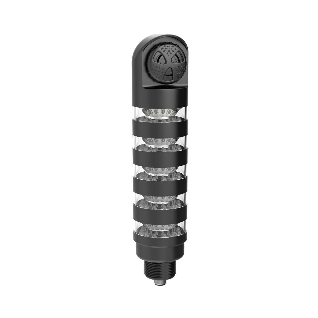 Banner TL50BL5ALSKQ TL50 Pro Tower Light with IO-Link Sealed Loud Audible, Beacon Black Housing: 5 Lighted Segments; Voltage: 18-30 V dc; Environmental Rating: IP67; Colors: Multicolor; 4-pin M12 Integral QD Banner TL50BL5ALSKQ TL50 Pro Tower Light with IO-Link Sealed Loud Audible, Beacon Black Housing: 5 Lighted Segments; Voltage: 18-30 V dc; Environmental Rating: IP67; Colors: Multicolor; 4-pin M12 Integral QD