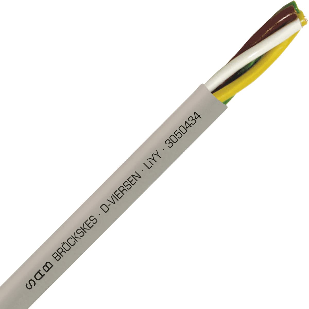 SAB 3050434 LiYY - 22 AWG/4c, multi-conductor signal and control PVC cable with DIN color code SAB 3050434 LiYY - 22 AWG/4c, multi-conductor signal and control PVC cable with DIN color code