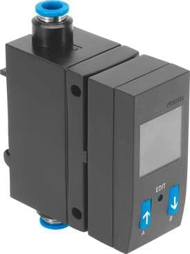 Festo 565387 flow sensor SFAB-10U-WQ6-2SA-M12 With rotatable display and integrated QS fittings. Authorisation: (* RCM Mark, * c UL us - Recognized (OL)), CE mark (see declaration of conformity): (* to EU directive for EMC, * in accordance with EU RoHS directive), KC Festo 565387 flow sensor SFAB-10U-WQ6-2SA-M12 With rotatable display and integrated QS fittings. Authorisation: (* RCM Mark, * c UL us - Recognized (OL)), CE mark (see declaration of conformity): (* to EU directive for EMC, * in accordance with EU RoHS directive), KC