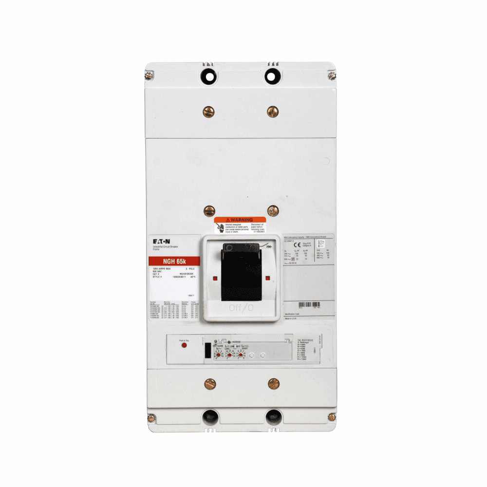Eaton NGS308032E NGS308032E Eaton - Eaton Series G electronic molded case circuit breaker, NG-frame, NG, Digitrip 310 RMS, Electronic LSI trip, Three-pole, 800A, 480 Vac, 85 kAIC at 240 Vac, 50 kAIC at 480 Vac, Line and load, Imperial, 50/60 Hz, 80% rated Eaton NGS308032E NGS308032E Eaton - Eaton Series G electronic molded case circuit breaker, NG-frame, NG, Digitrip 310 RMS, Electronic LSI trip, Three-pole, 800A, 480 Vac, 85 kAIC at 240 Vac, 50 kAIC at 480 Vac, Line and load, Imperial, 50/60 Hz, 80% rated