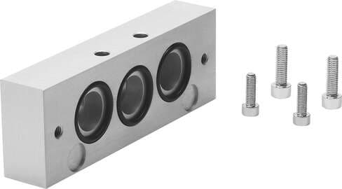 Festo 164940 intermediate plate NZV-1-2 Allows the combination of different sizes of standard manifold sub-bases. Based on the standard: ISO 5599-1, Product weight: 393 g, Materials note: Free of copper and PTFE, Material of connecting plate: (* Aluminium die cast, * Festo 164940 intermediate plate NZV-1-2 Allows the combination of different sizes of standard manifold sub-bases. Based on the standard: ISO 5599-1, Product weight: 393 g, Materials note: Free of copper and PTFE, Material of connecting plate: (* Aluminium die cast, *