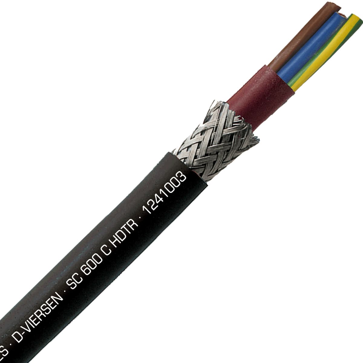 SAB 1241003 SC 600 C HDTR - 10 AWG/3c, shielded halogen free high temperature silicone cable, UL, CSA, CE, RoHS SAB 1241003 SC 600 C HDTR - 10 AWG/3c, shielded halogen free high temperature silicone cable, UL, CSA, CE, RoHS