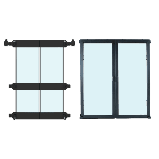 Hoffman UACSD4B ProLine Containment System Express Sealed Doors, 88.00x34.00x12.50, Black, Steel Hoffman UACSD4B ProLine Containment System Express Sealed Doors, 88.00x34.00x12.50, Black, Steel